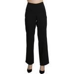 BENCIVENGA Black High Waist Straight Dress Trouser Pants PAN71324-46