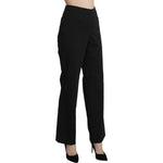BENCIVENGA Black High Waist Straight Dress Trouser Pants PAN71324-46