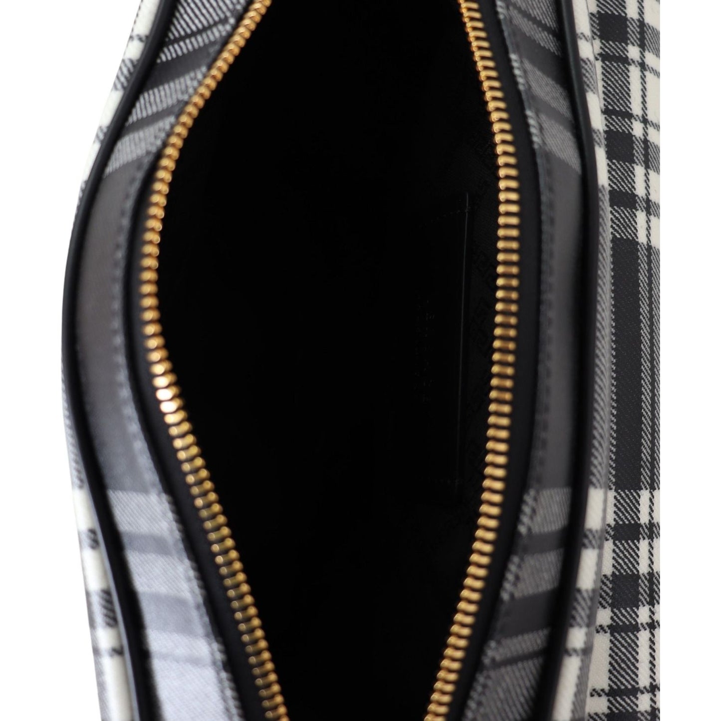 Versace Elegant Grey Leather Crossbody Bag Crossbody Bag Versace Dark Gray