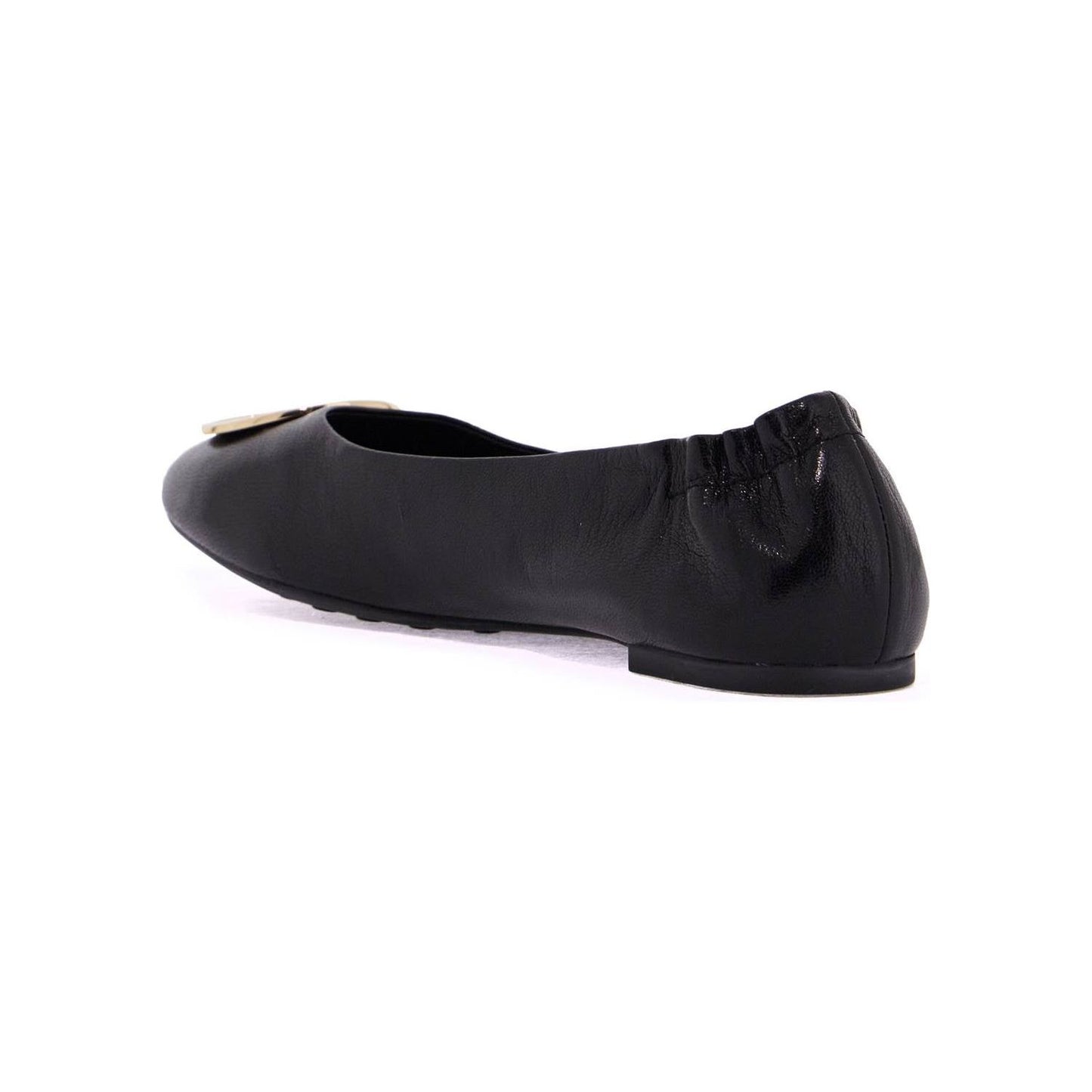 Tory Burch 'shiny leather claire baller Flat Shoes Tory Burch Dark Slate Gray