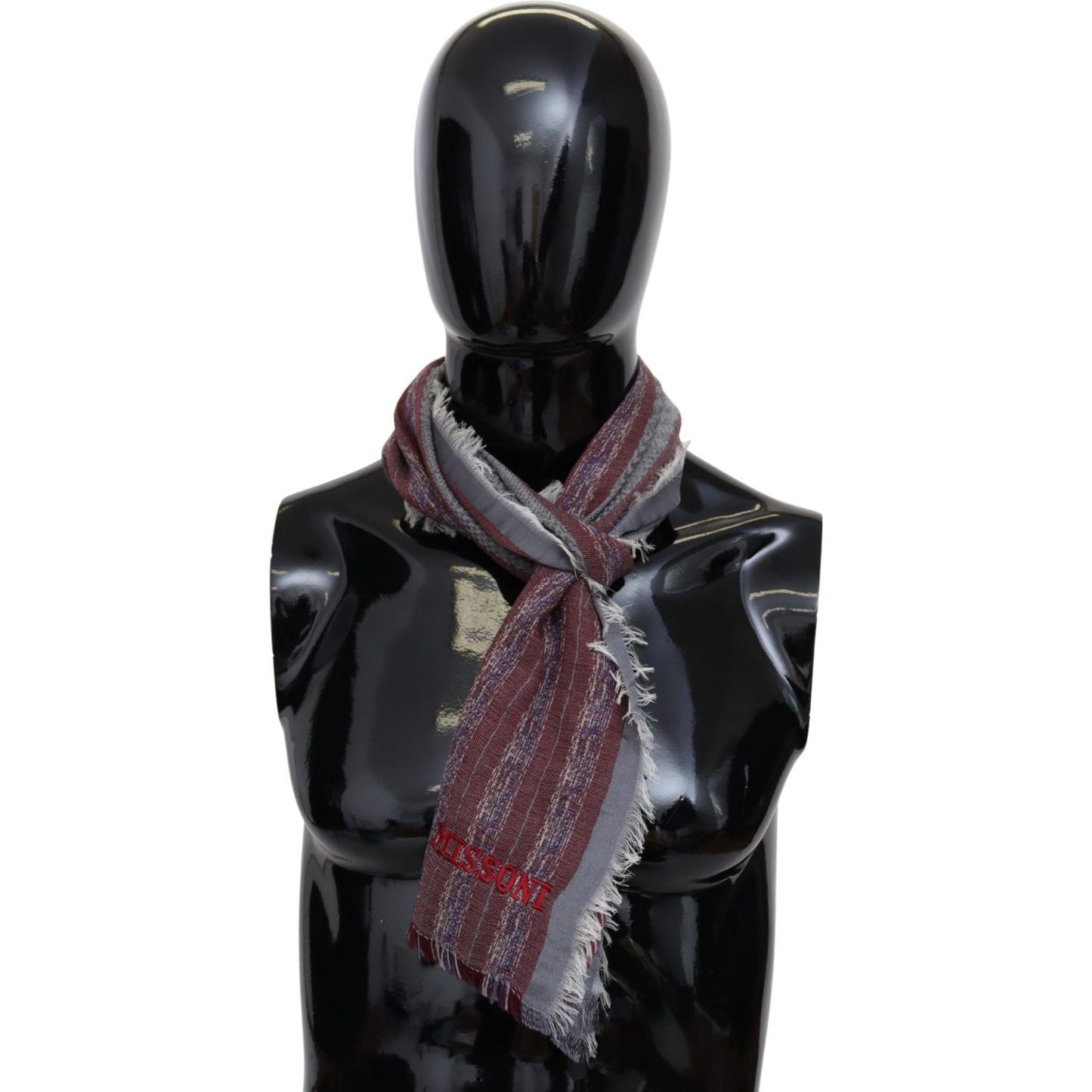Missoni Chic Multicolor Wool Blend Designer Scarf Missoni Dark Slate Gray