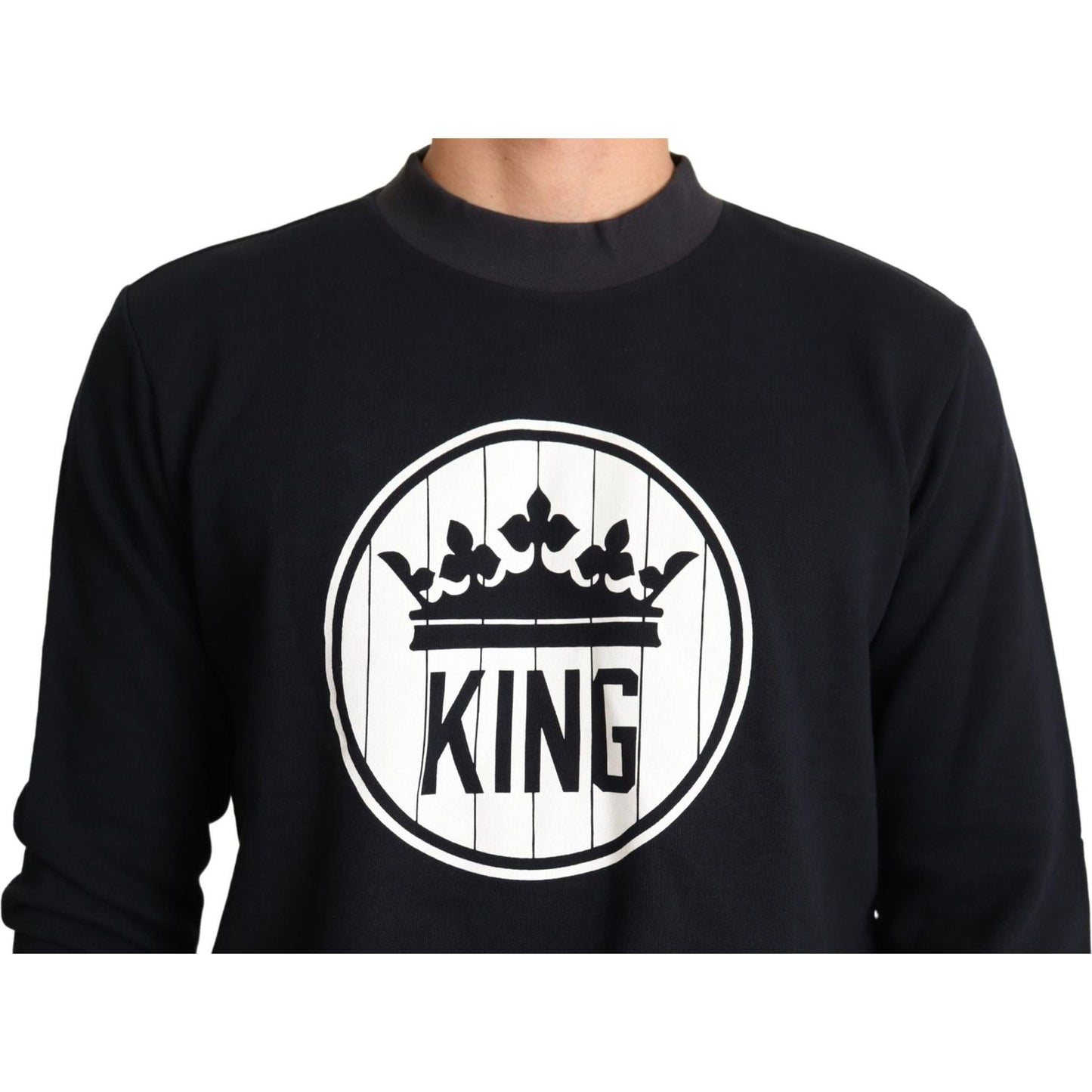 Dolce & Gabbana Regal Crown Motive Crewneck Sweater Dolce & Gabbana Black