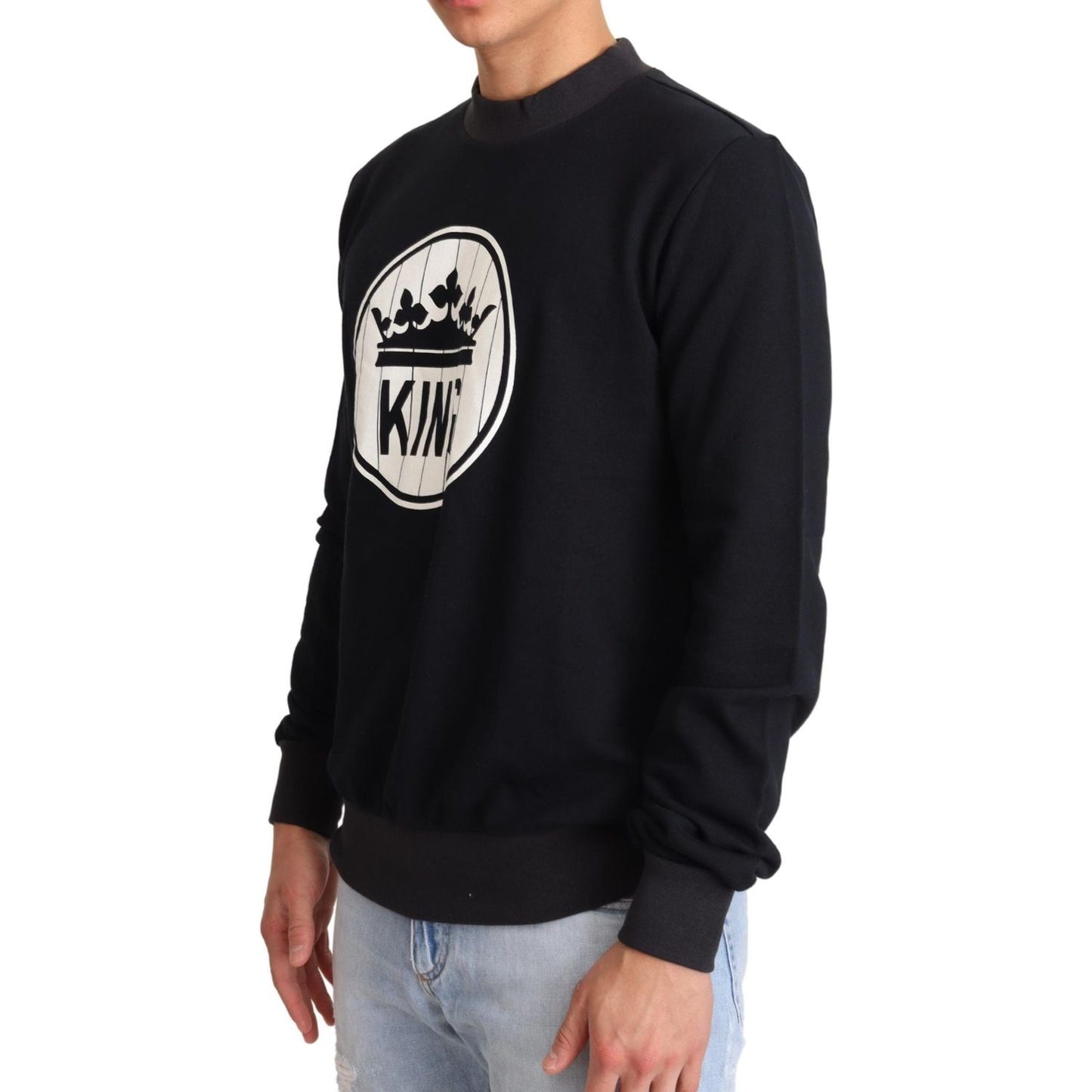 Dolce & Gabbana Regal Crown Motive Crewneck Sweater Dolce & Gabbana Black