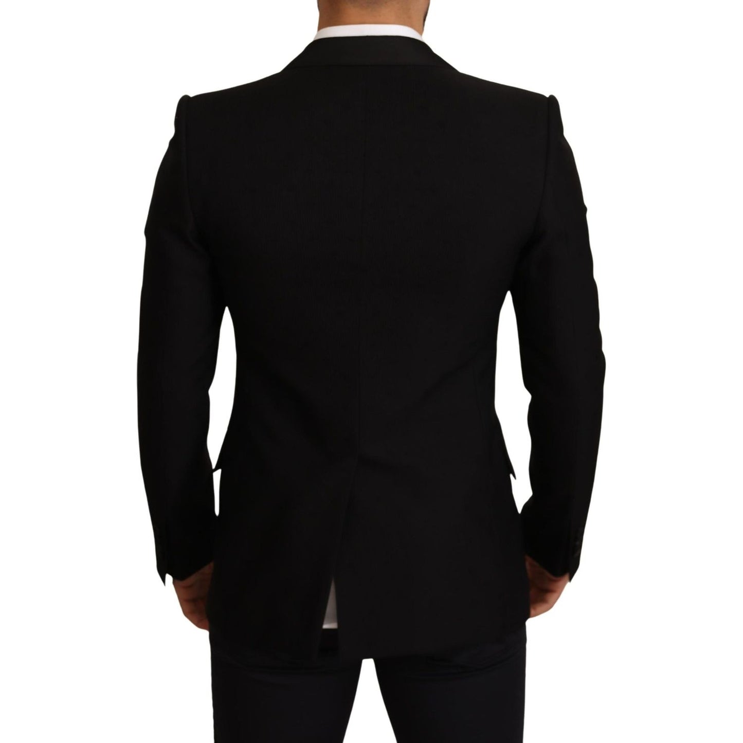 Dolce & Gabbana Elegant Slim Fit Black Blazer Jacket Dolce & Gabbana Black