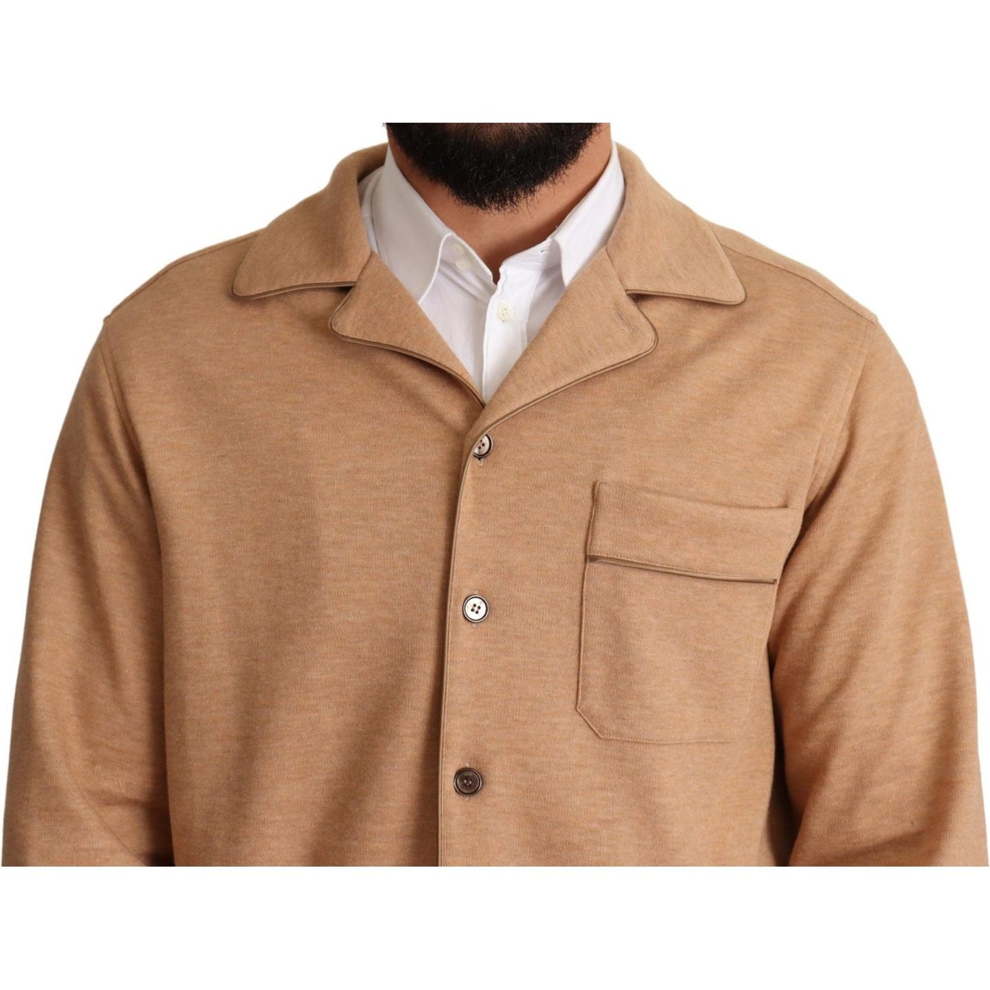 Dolce & Gabbana Elegant Light Blue Jacket For Men Dolce & Gabbana Rosy Brown