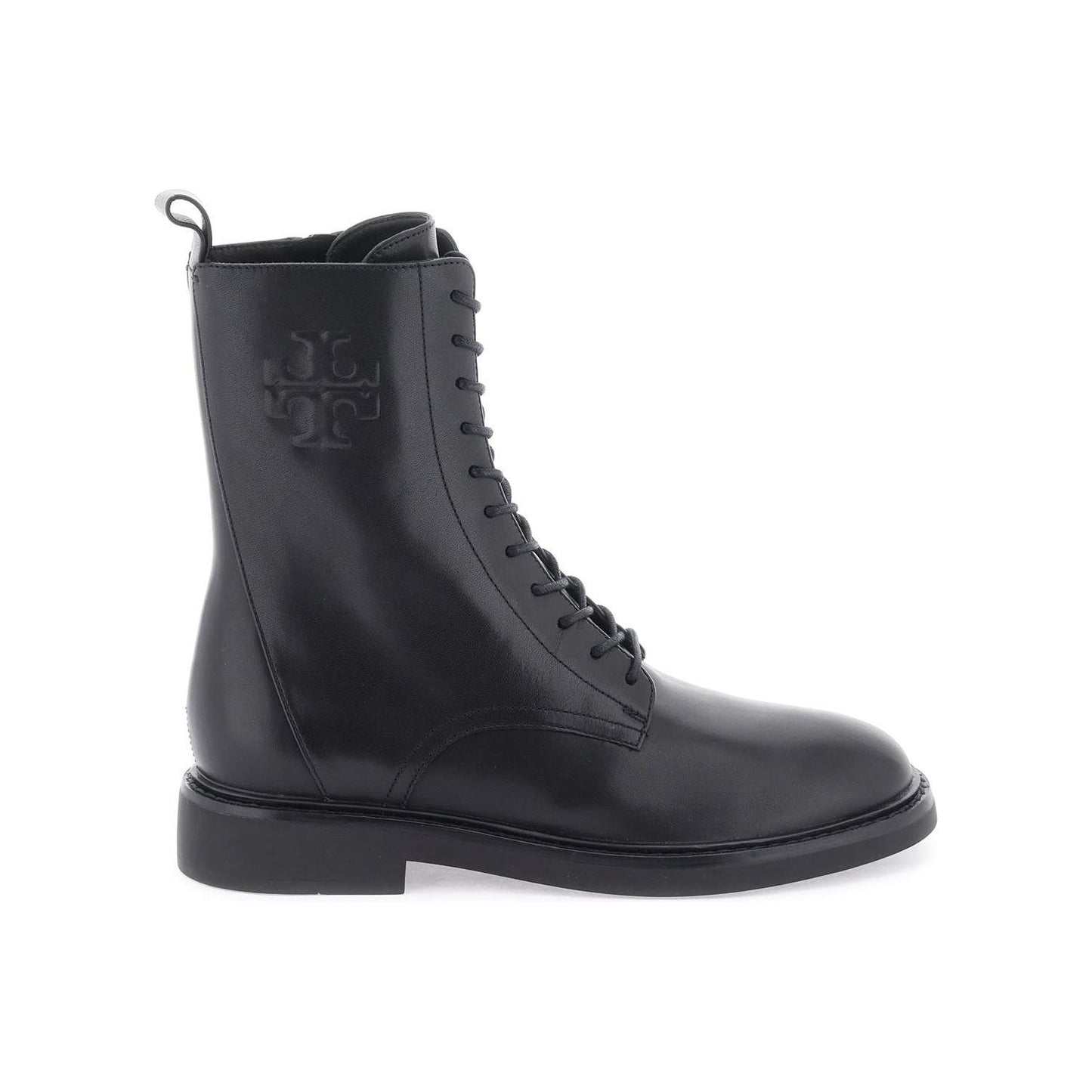 Tory Burch double t combat boots Boots Tory Burch Dark Slate Gray