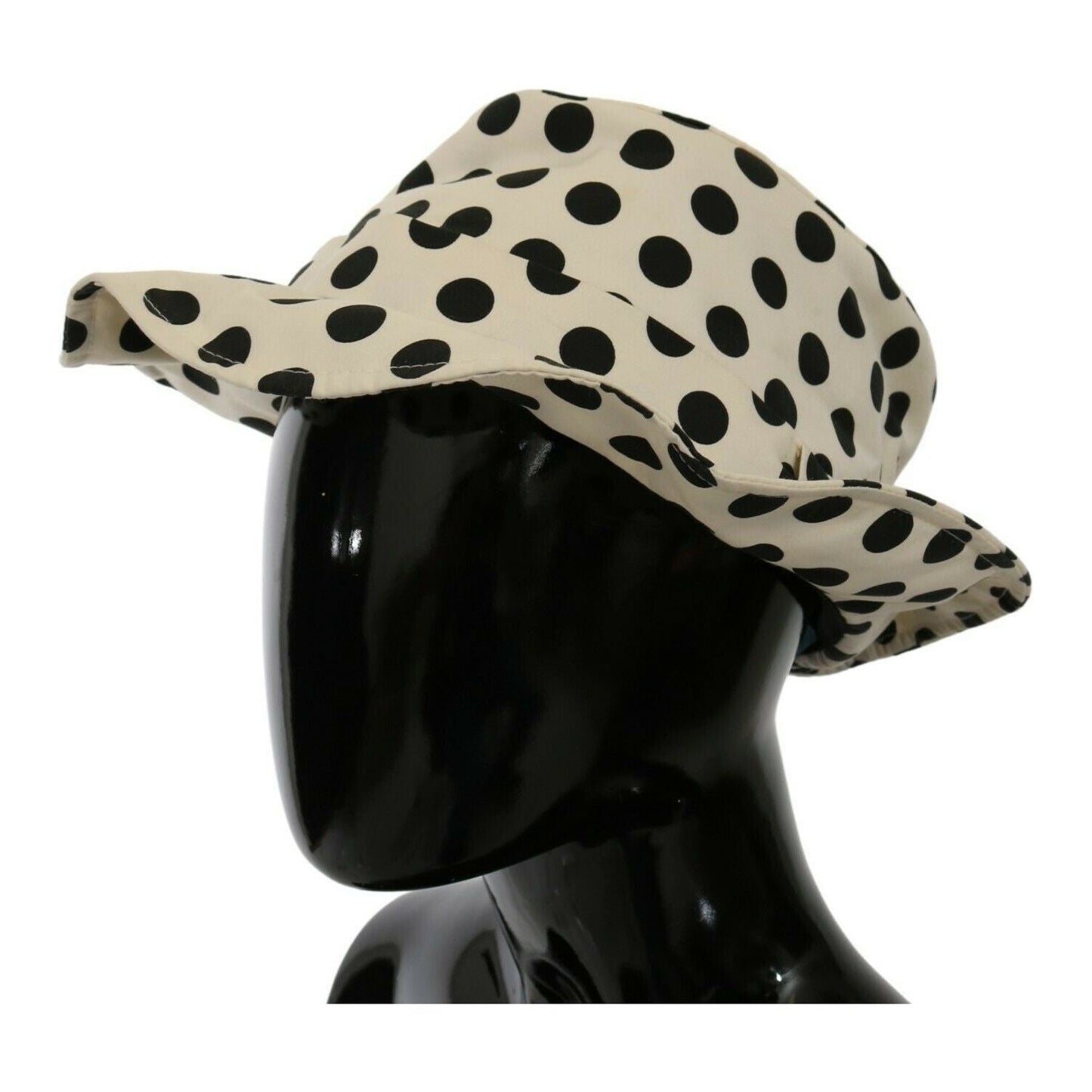 Dolce & Gabbana Chic Black Polka Dot Trilby Hat Dolce & Gabbana Black