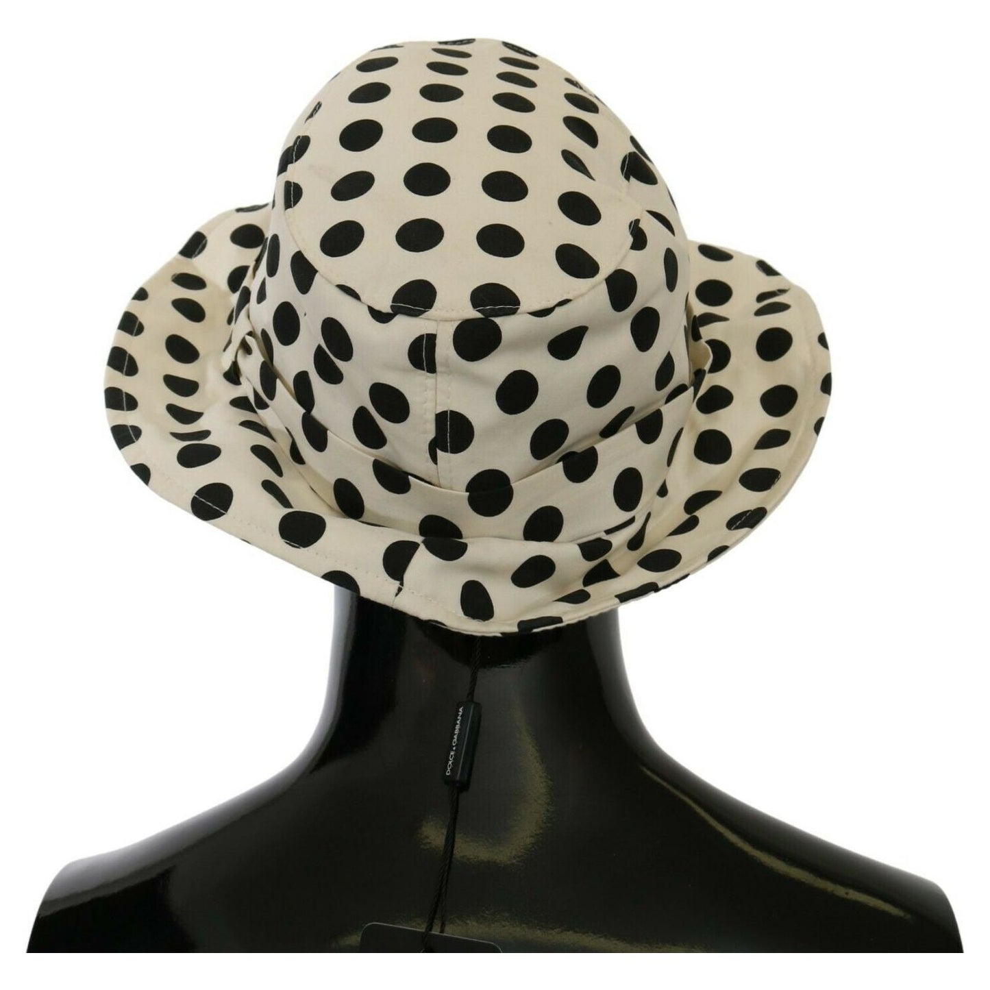 Dolce & Gabbana Chic Black Polka Dot Trilby Hat Dolce & Gabbana Black