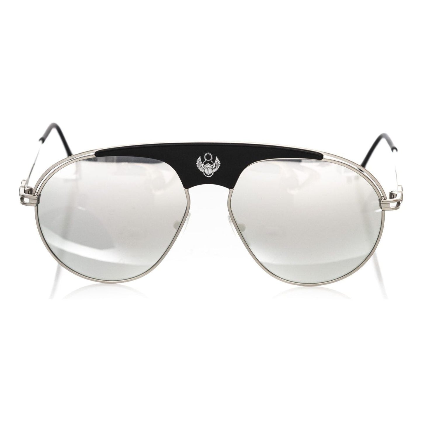 Frankie Morello Multicolor Metallic Men Sunglass Frankie Morello Light Gray