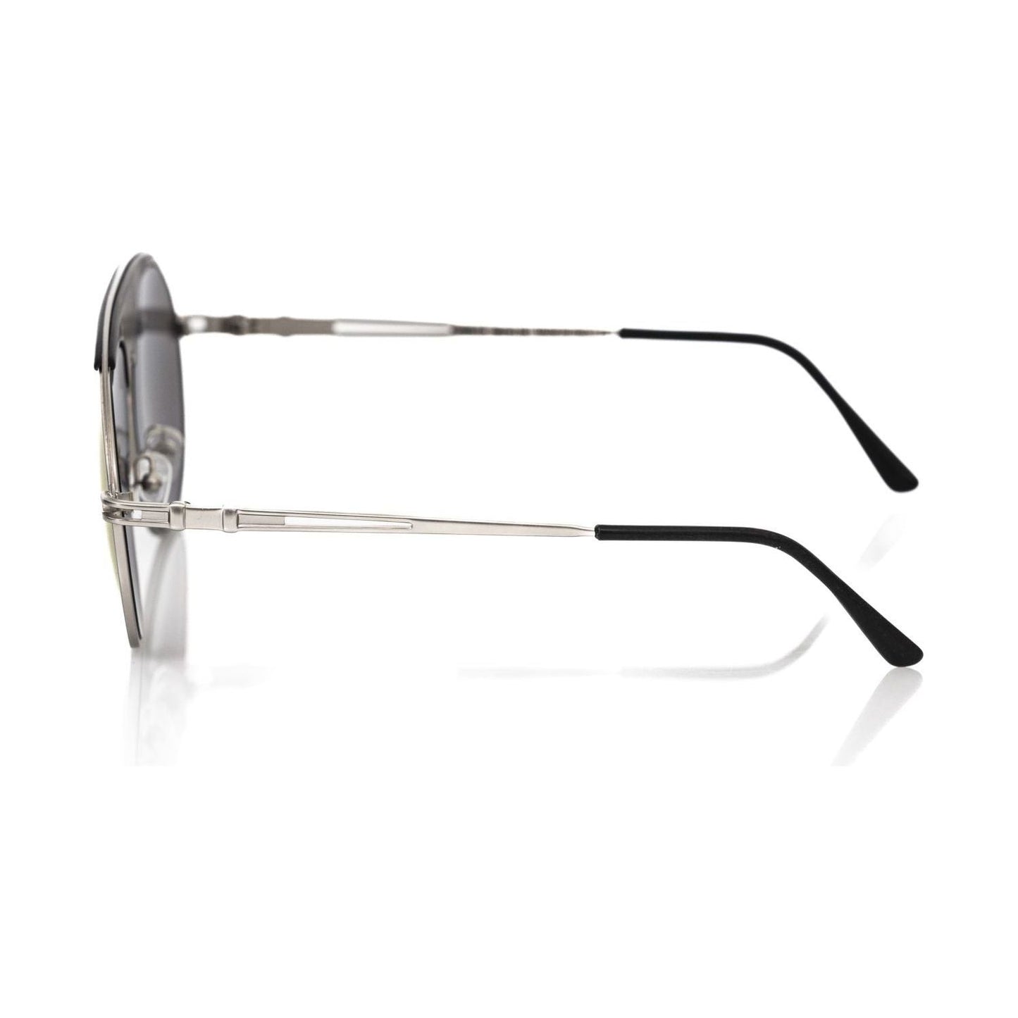 Frankie Morello Multicolor Metallic Men Sunglass Frankie Morello Light Gray
