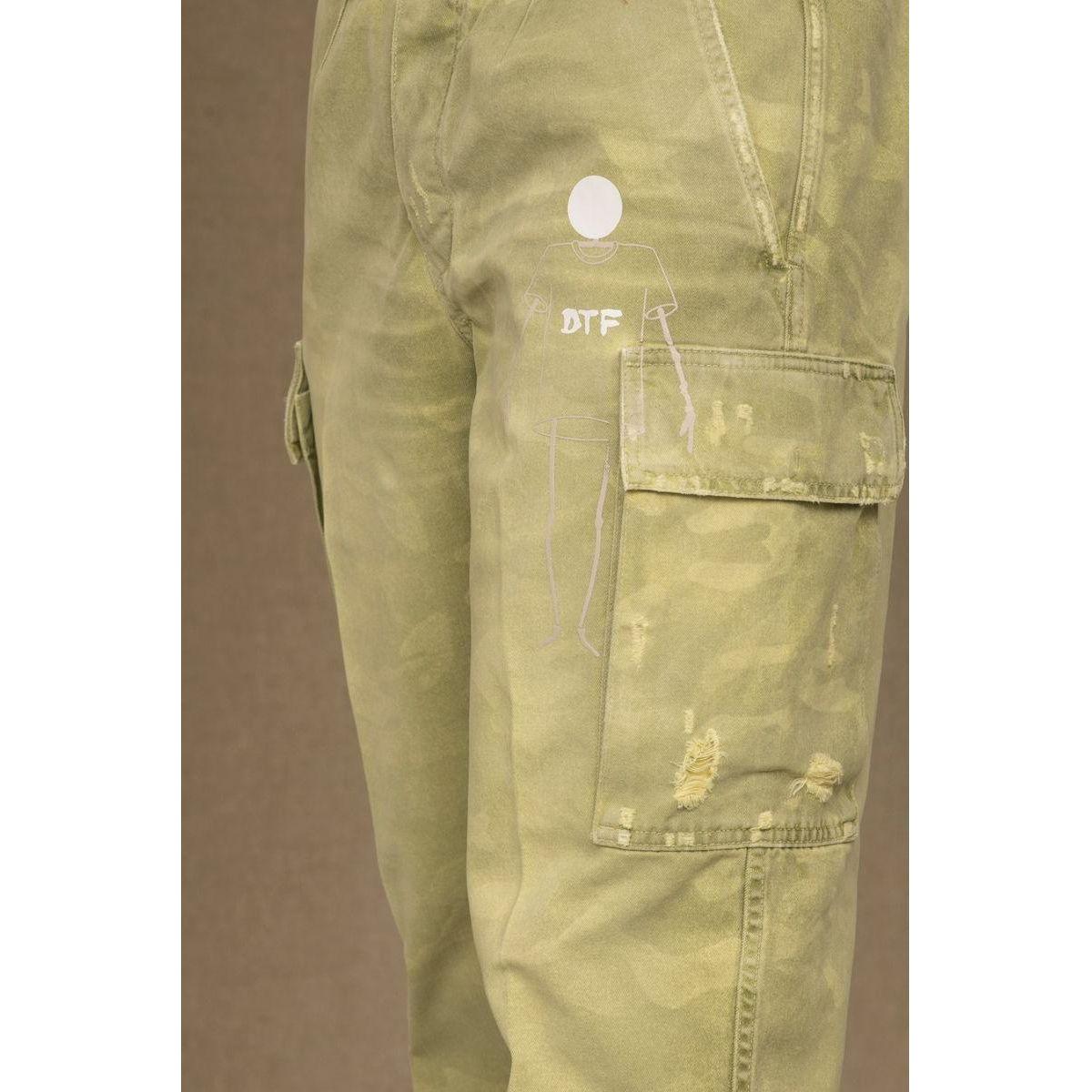 Don The Fuller Green Cotton Men Jeans Don The Fuller Dark Khaki