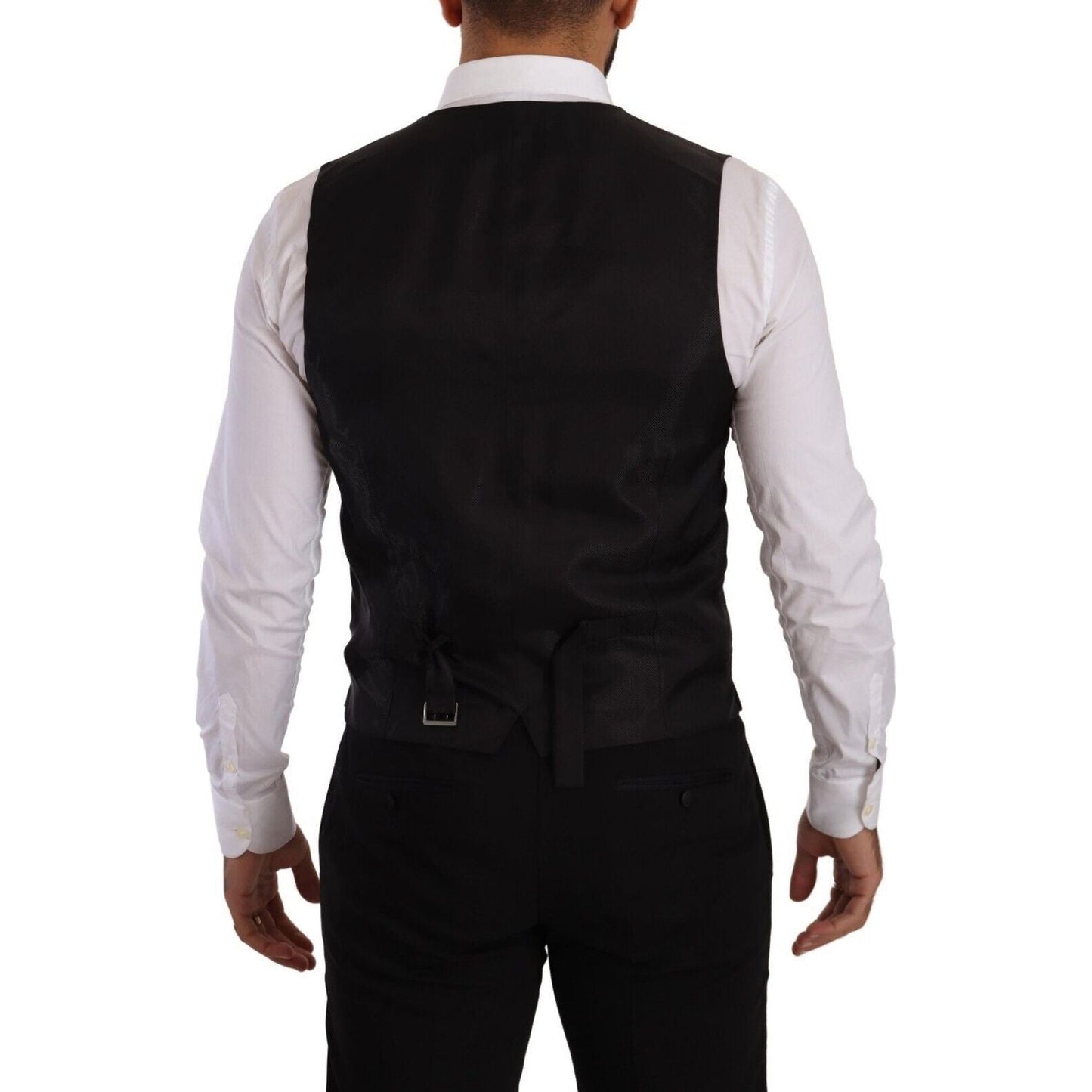 Dolce & Gabbana Sicilia Slim Fit Black Suit Ensemble Dolce & Gabbana Black