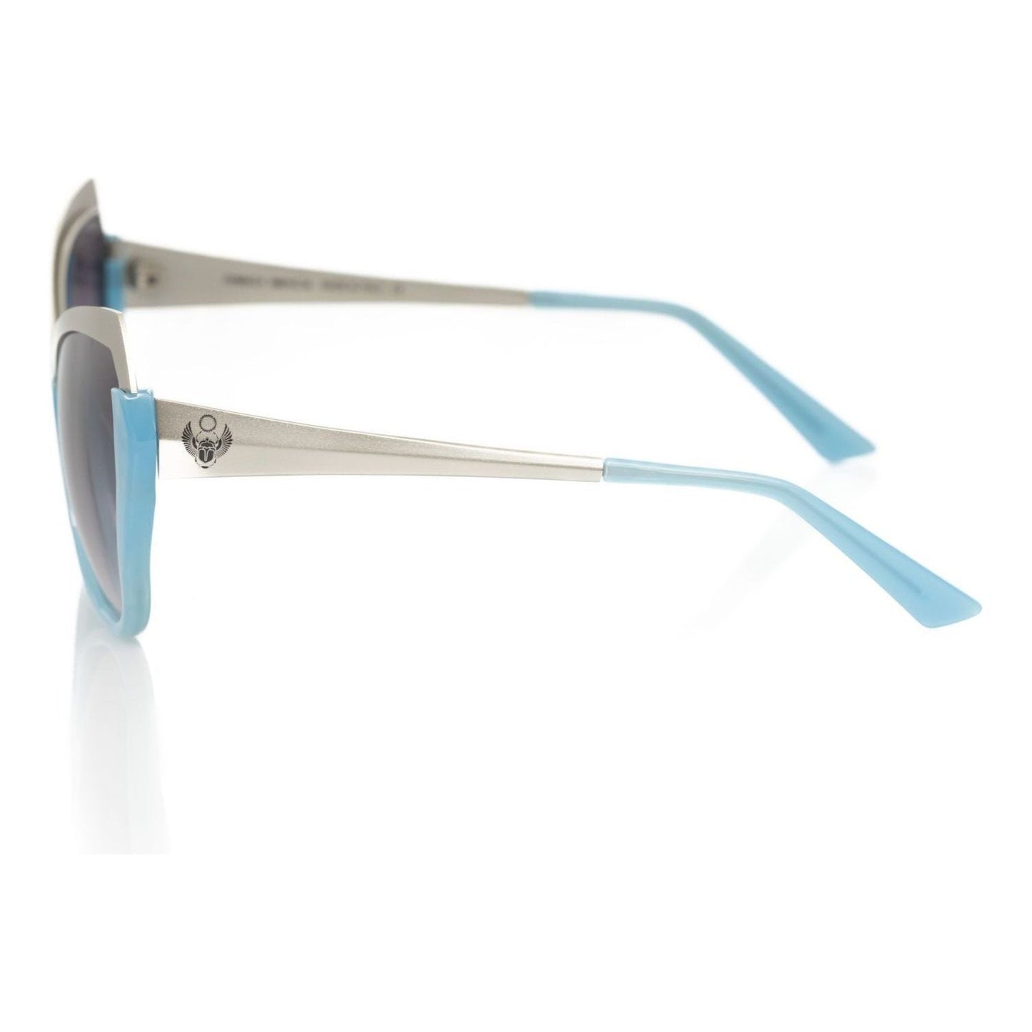 Frankie Morello Light Blue Acetate Women's Sunglass Frankie Morello Light Gray