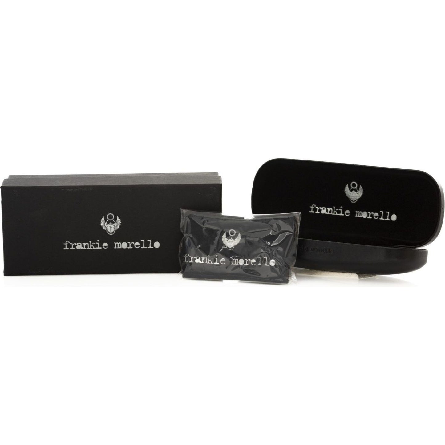 Frankie Morello Light Blue Acetate Women's Sunglass Frankie Morello Black