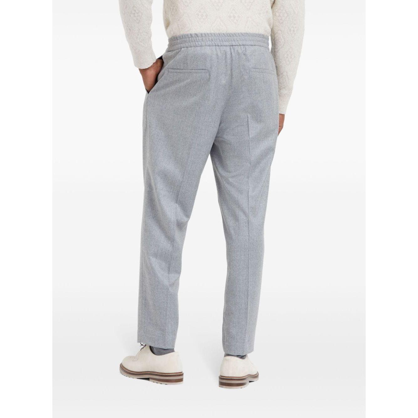 Brunello Cucinelli Trousers Light Grey Trousers Brunello Cucinelli Lavender