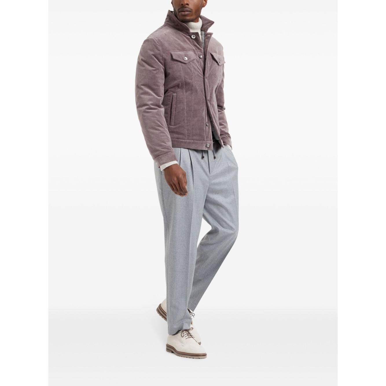 Brunello Cucinelli Trousers Light Grey Trousers Brunello Cucinelli White Smoke