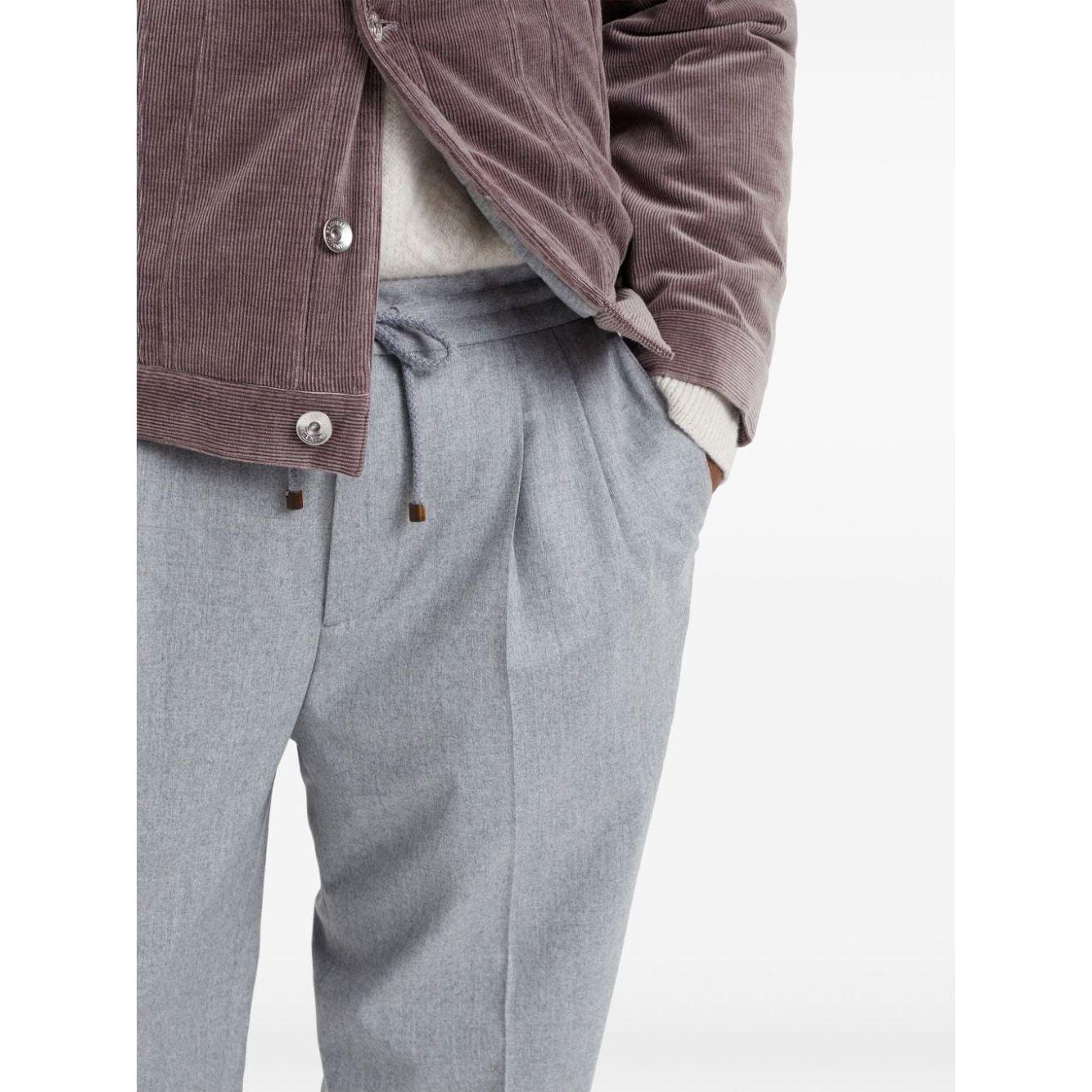 Brunello Cucinelli Trousers Light Grey Trousers Brunello Cucinelli Gray