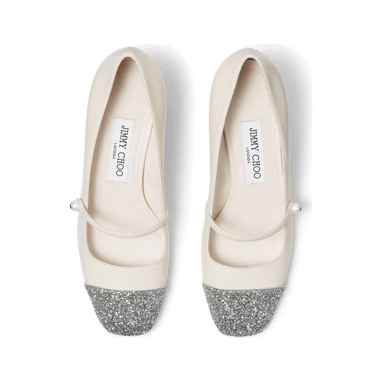 Jimmy Choo With Heel Silver High Heel Jimmy Choo Light Gray