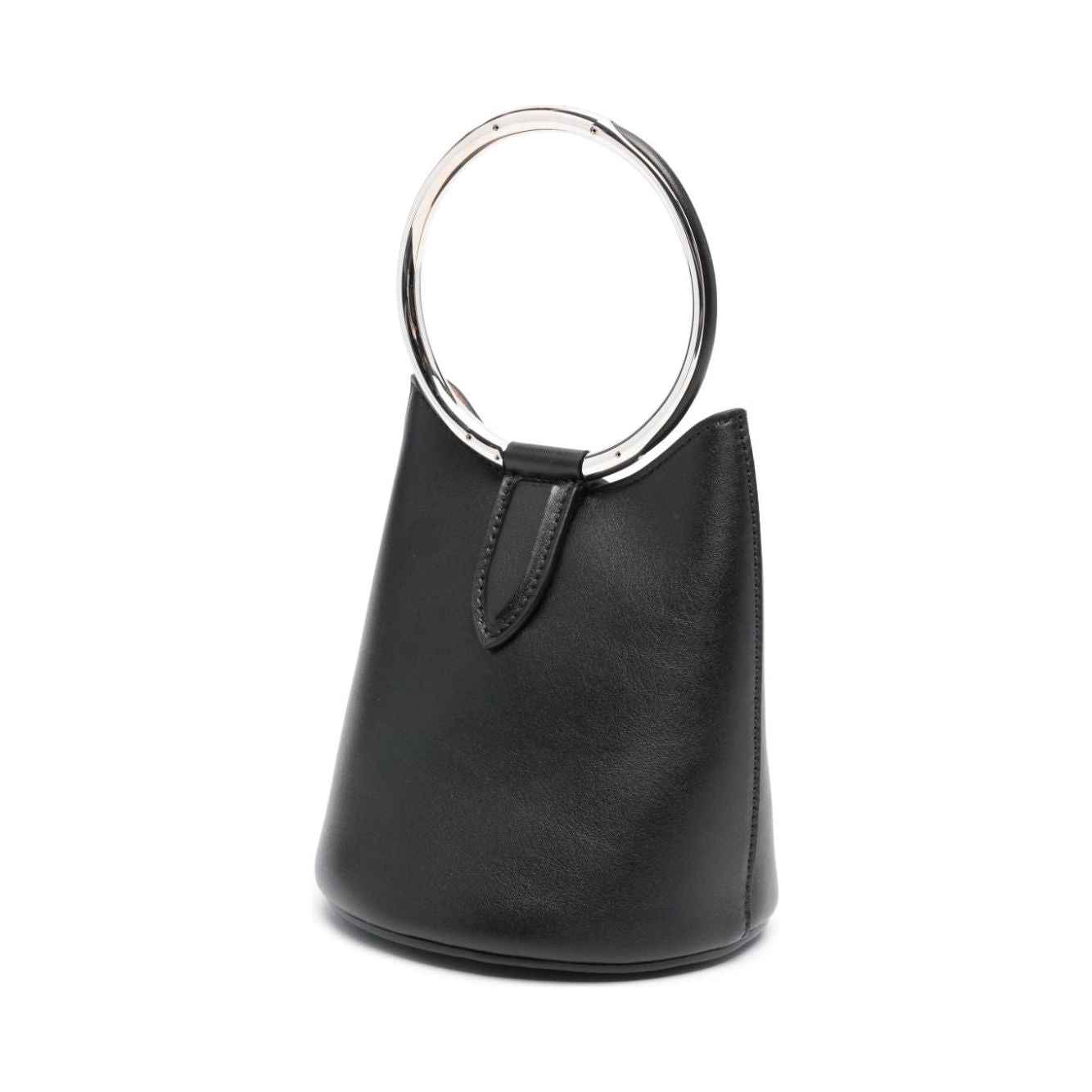 Alaia Mini Ring Bucket Black Leather Bag Shoulder Alaia Dark Slate Gray