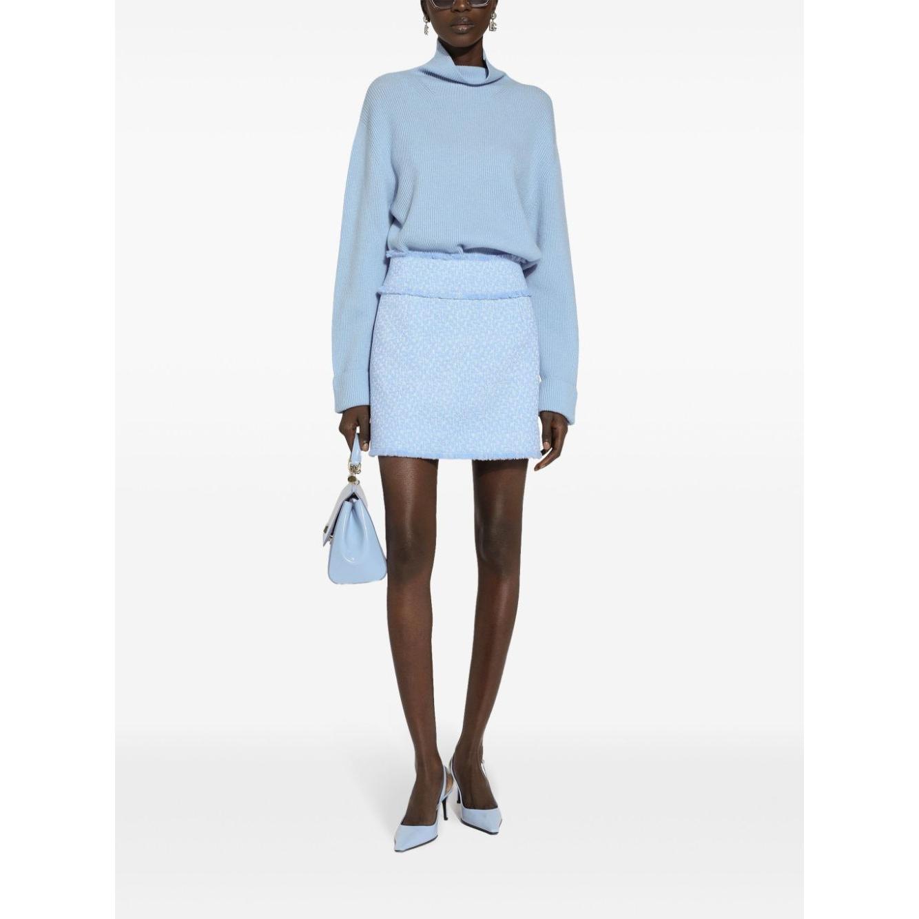 Dolce & Gabbana Skirts Clear Blue Skirts Dolce & Gabbana White Smoke