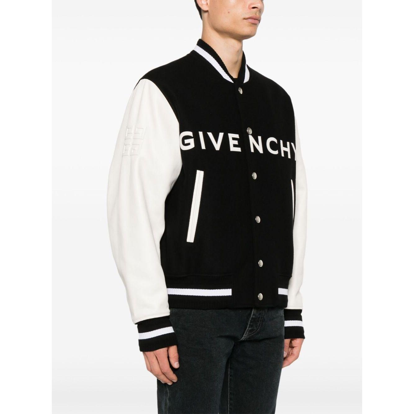 Givenchy Coats Black Jackets Givenchy White Smoke