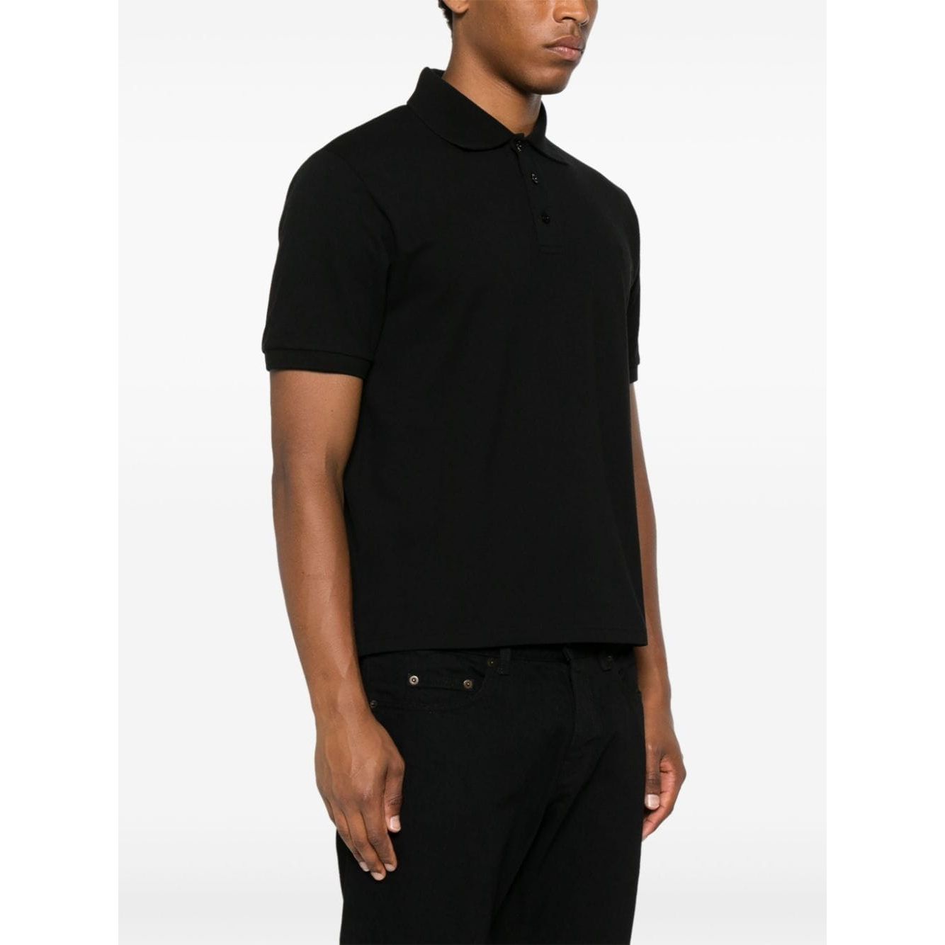Saint Laurent T-shirts and Polos Black Topwear Saint Laurent Black