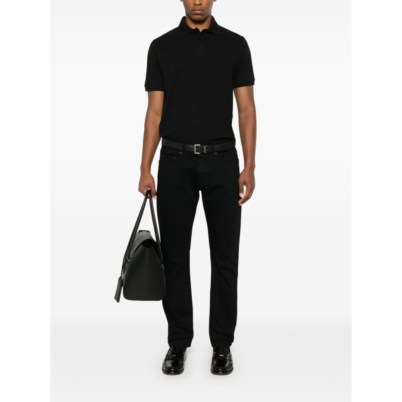 Saint Laurent T-shirts and Polos Black Topwear Saint Laurent Black
