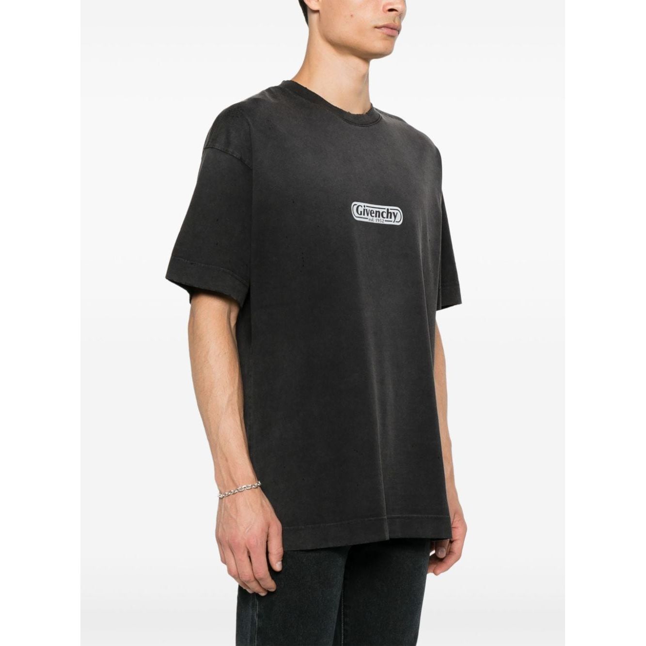 Givenchy T-shirts and Polos Black Topwear Givenchy White Smoke