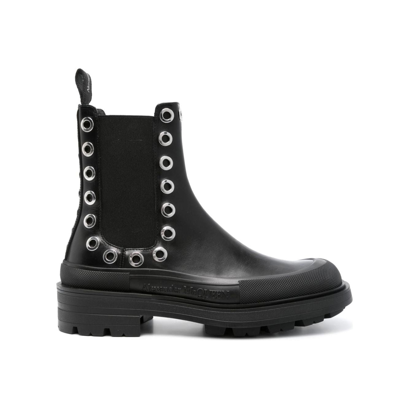 Alexander McQueen Chelsea Boots With Eyelets Boots Alexander Mcqueen Dark Slate Gray