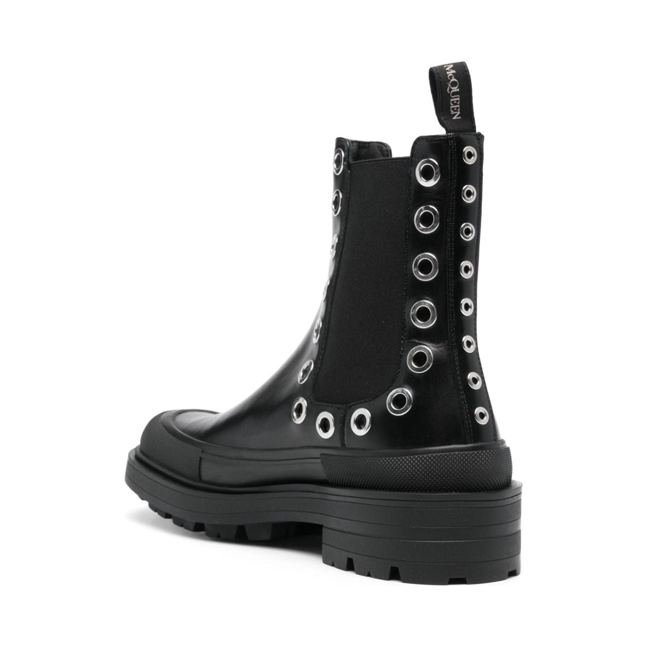 Alexander McQueen Chelsea Boots With Eyelets Boots Alexander Mcqueen Dark Slate Gray