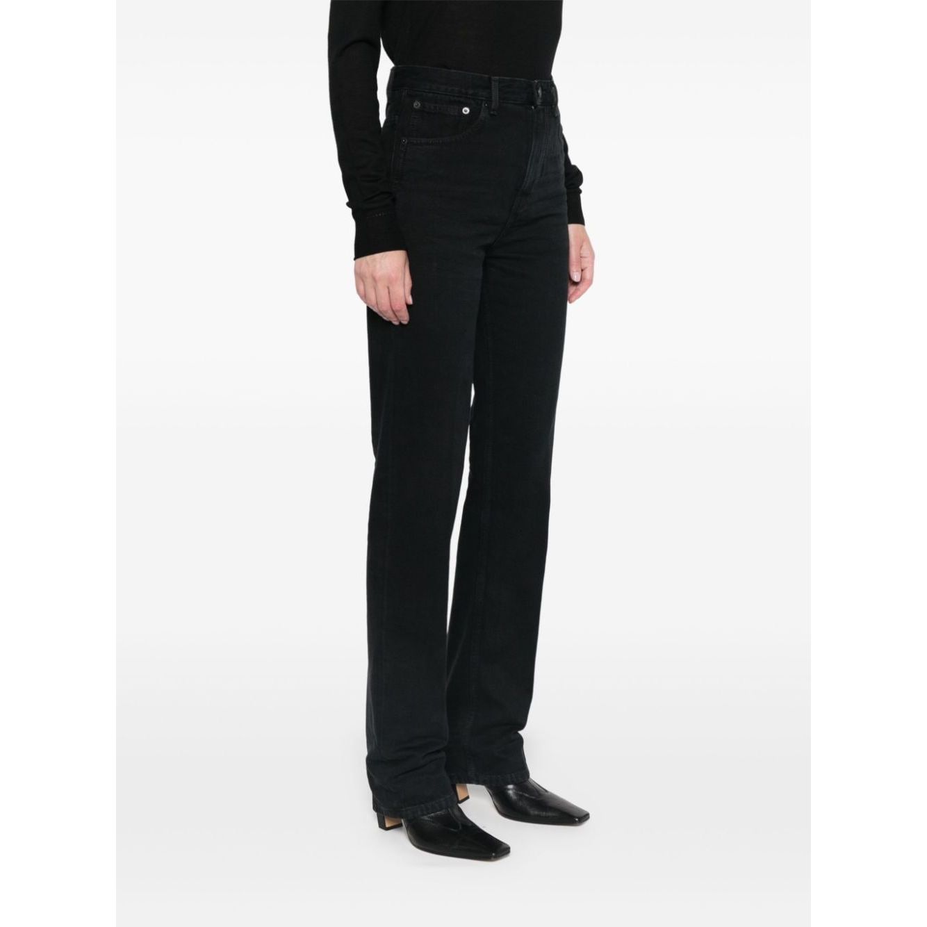 Saint Laurent Jeans Black Jeans Saint Laurent White Smoke