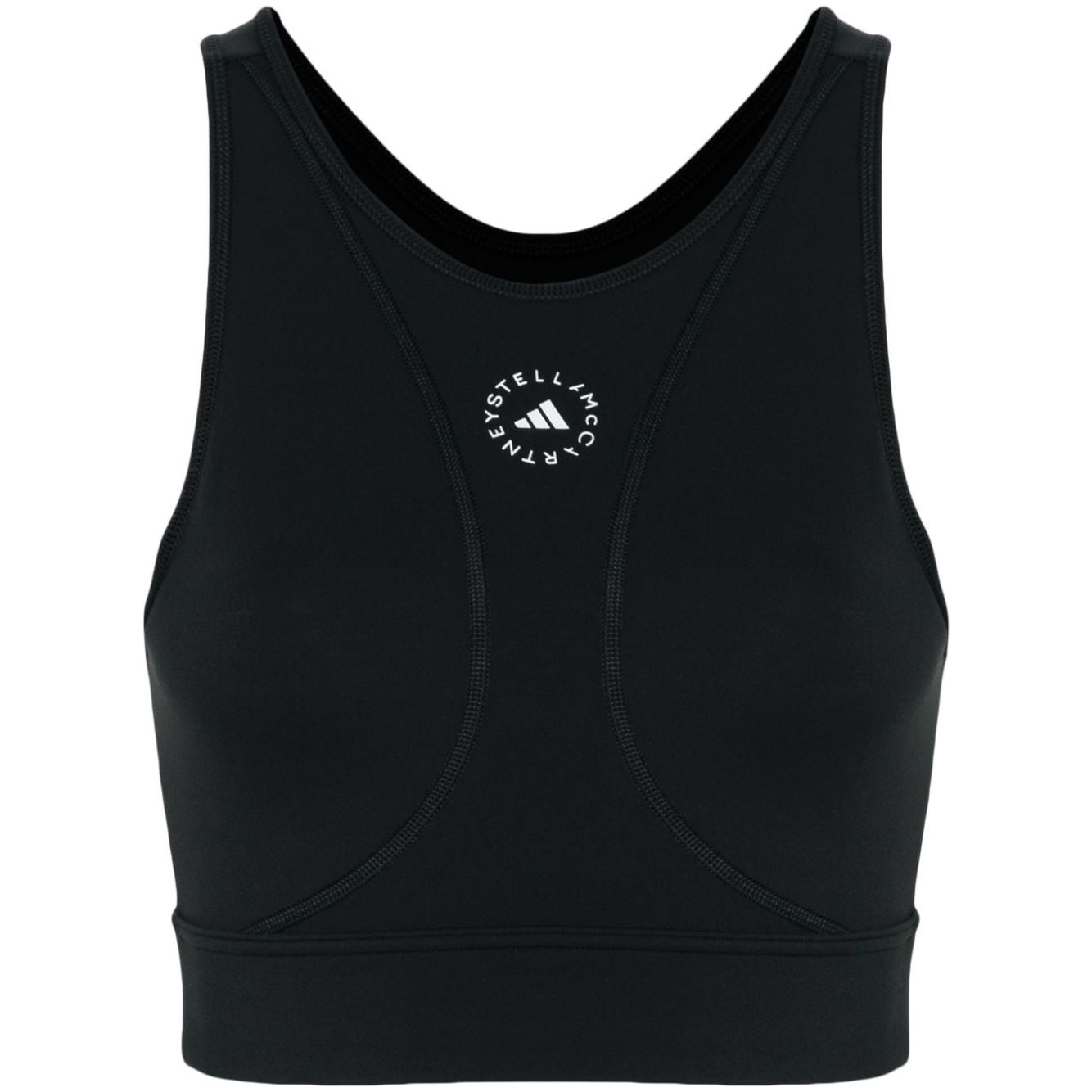 Adidas By Stella McCartney Top Black Topwear Adidas By Stella McCartney Black