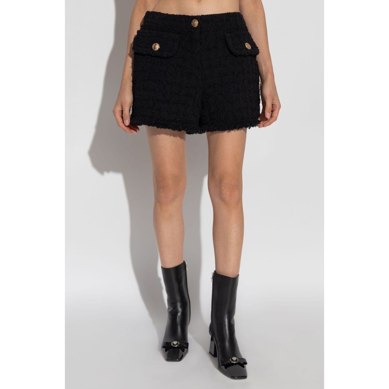 Versace Shorts Black Short trousers Versace Light Gray