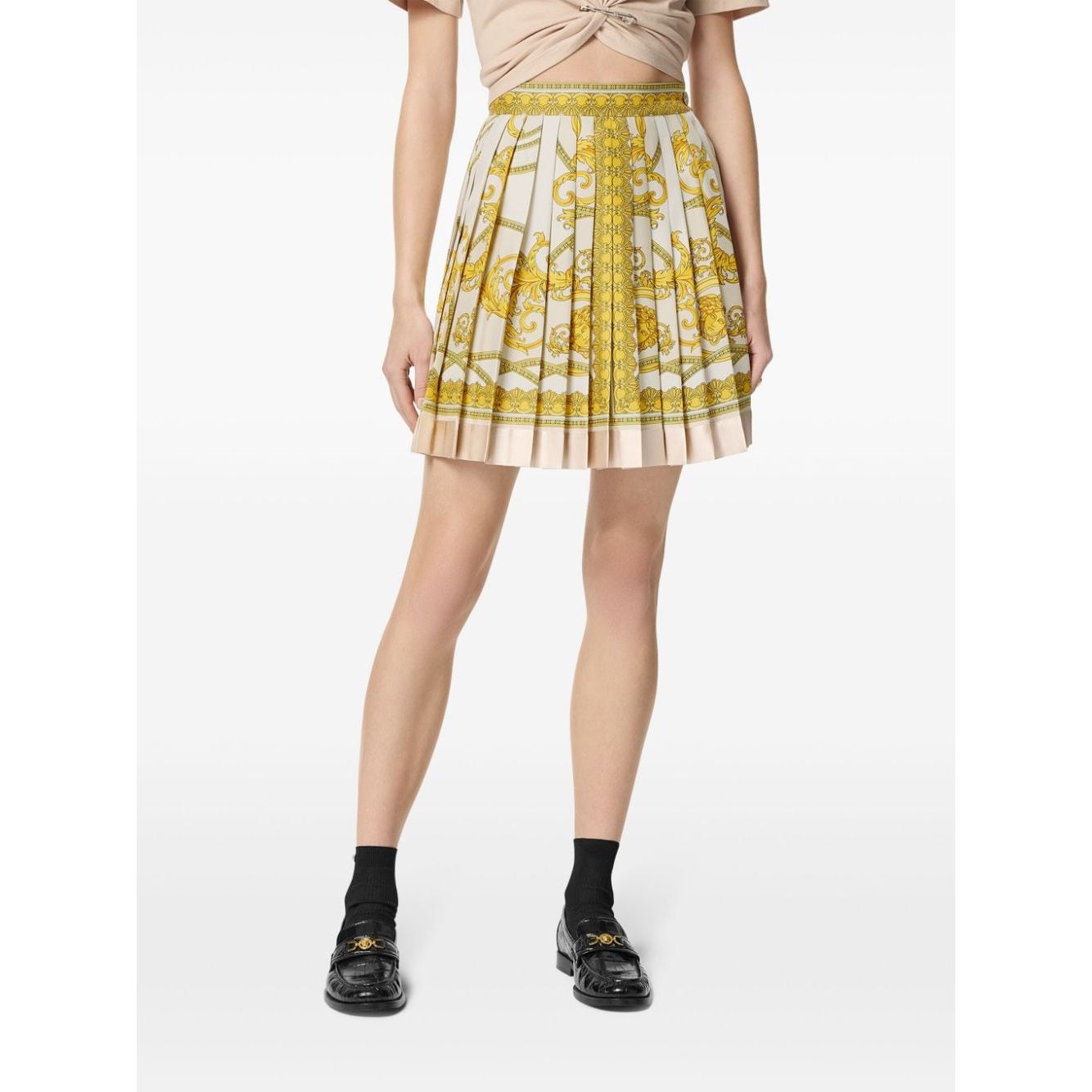 Versace Skirts Golden Skirts Versace Beige
