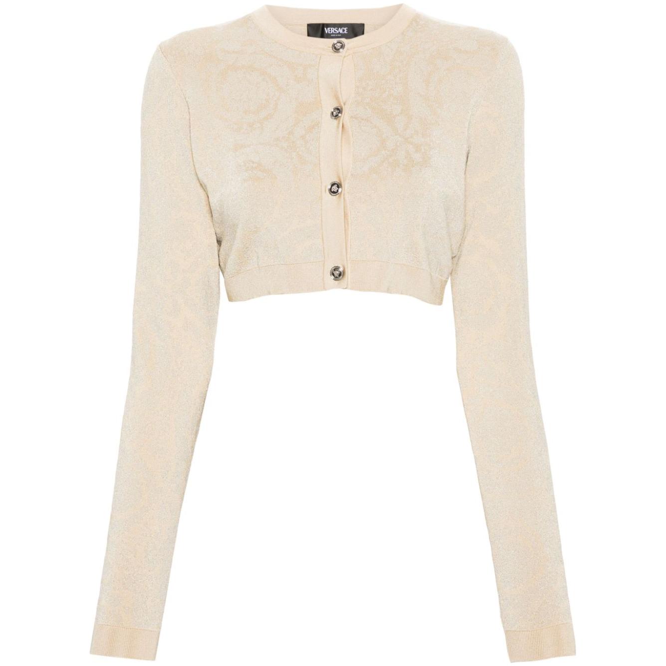 Versace Sweaters Beige Topwear Versace Light Gray