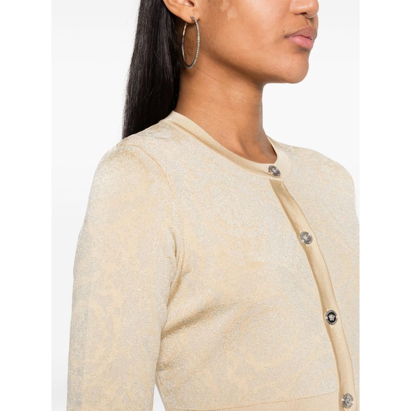 Versace Sweaters Beige Topwear Versace Antique White