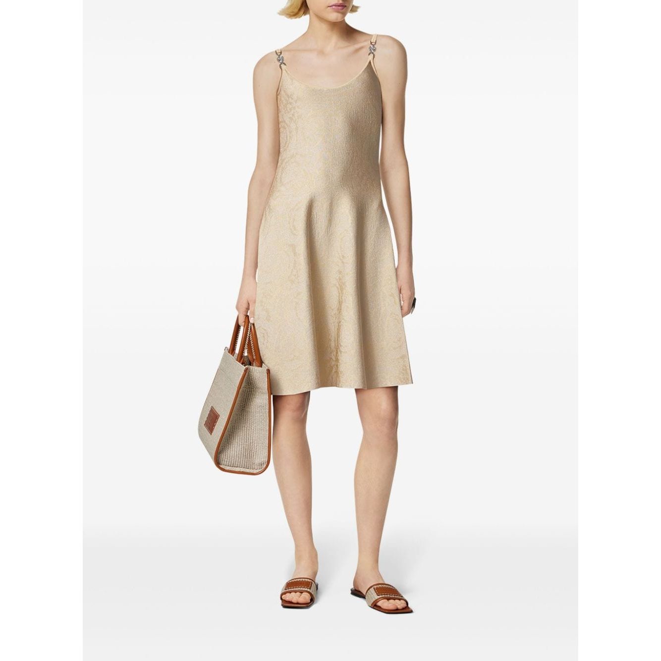 Versace Dresses Beige Dresses Versace White Smoke