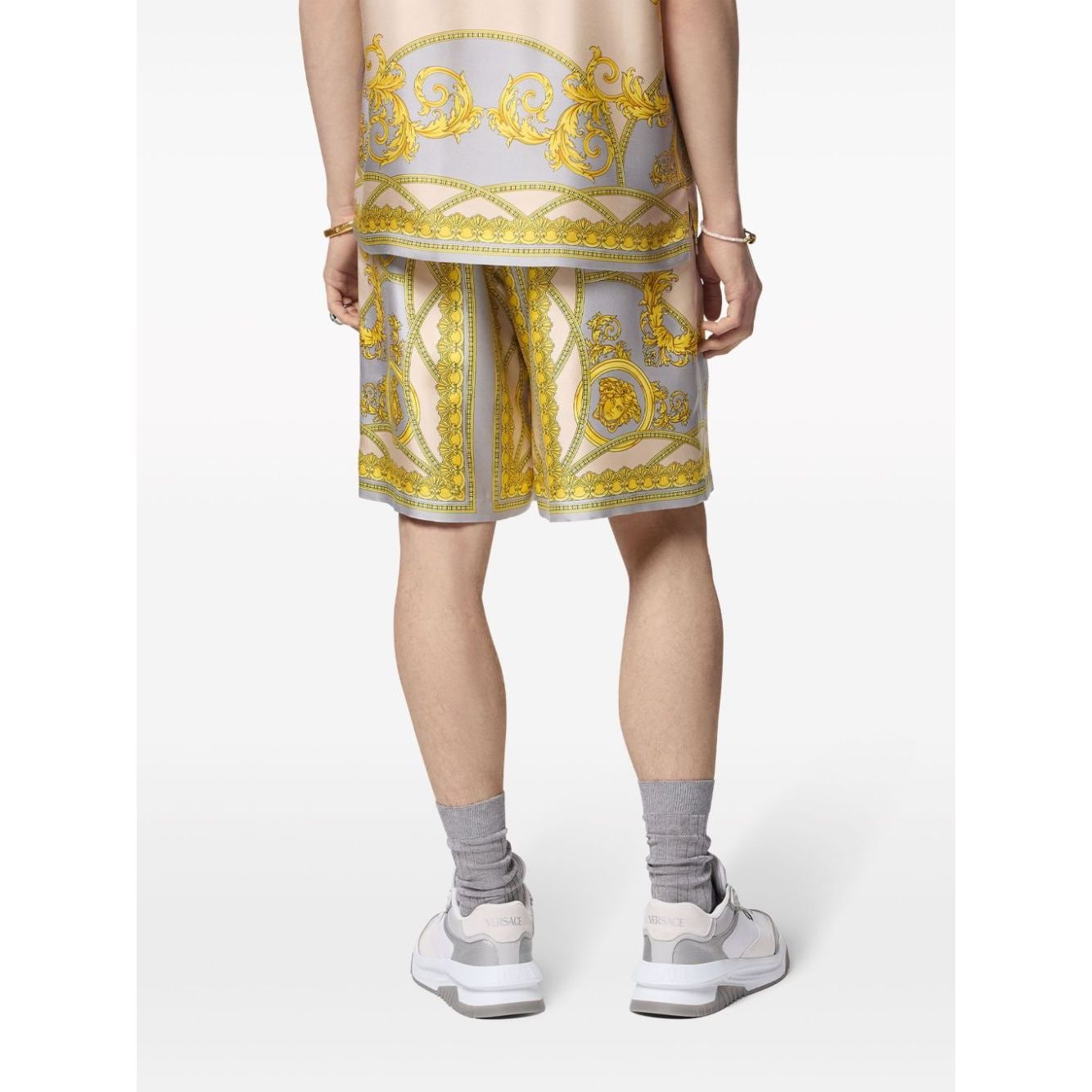 Versace Shorts Golden Short trousers Versace Beige