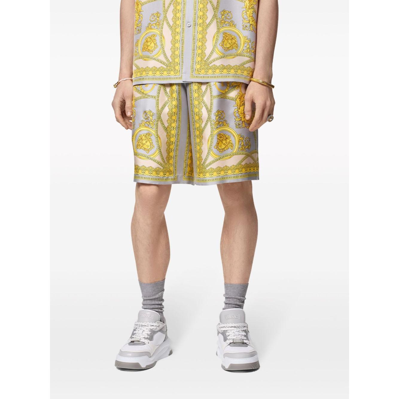 Versace Shorts Golden Short trousers Versace White Smoke