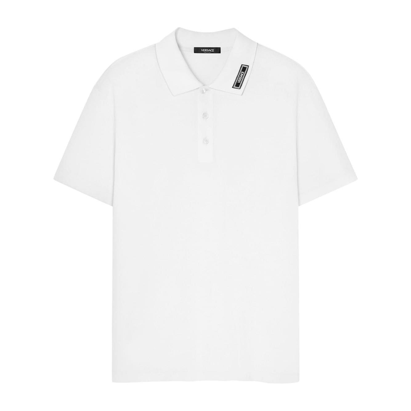 Versace T-shirts and Polos White Topwear Versace White Smoke