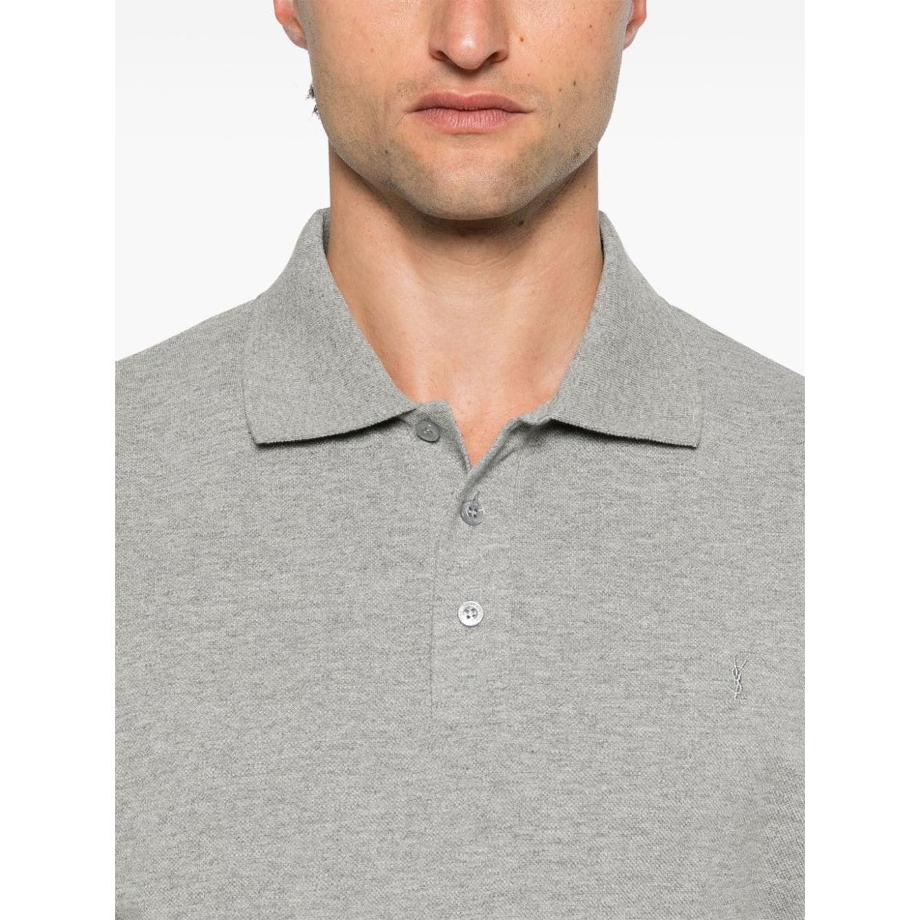 Saint Laurent T-shirts and Polos Grey Topwear Saint Laurent Gray