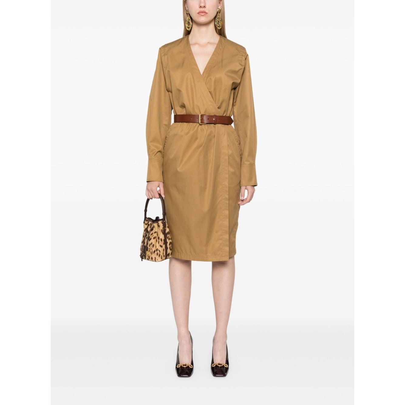 Saint Laurent Dresses Camel Dresses Saint Laurent White Smoke