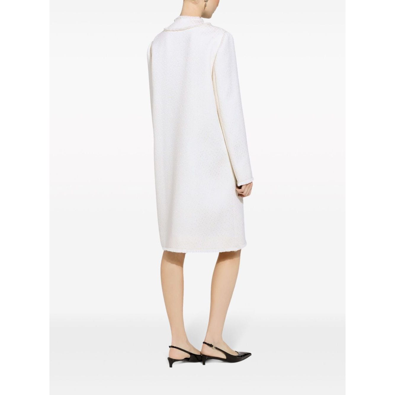 Dolce & Gabbana Coats Cream Jackets Dolce & Gabbana White Smoke