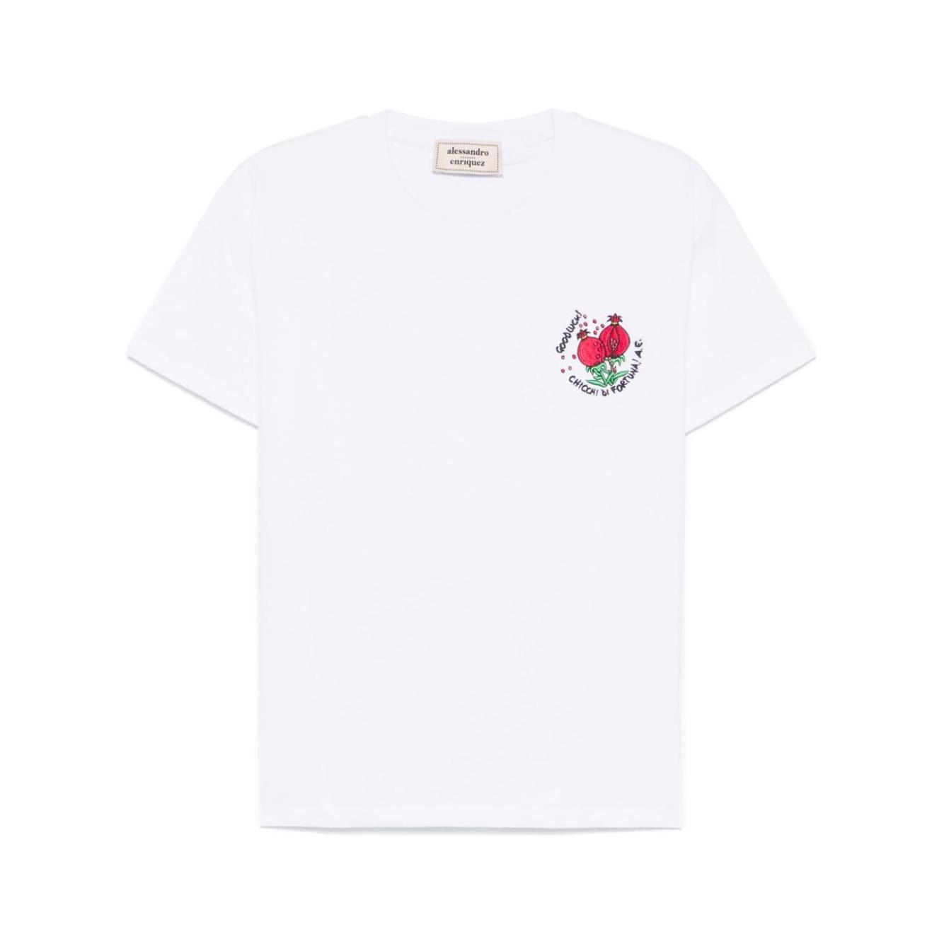 ALESSANDRO ENRIQUEZ T-shirts and Polos White Topwear Alessandro Enriquez White Smoke