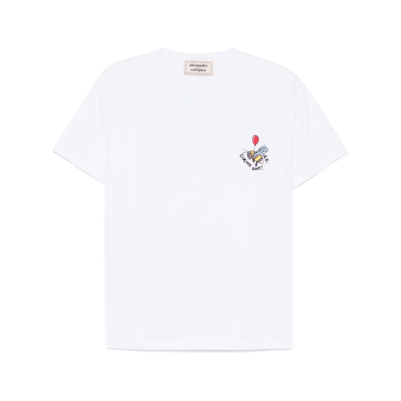 ALESSANDRO ENRIQUEZ T-shirts and Polos White Topwear Alessandro Enriquez White Smoke