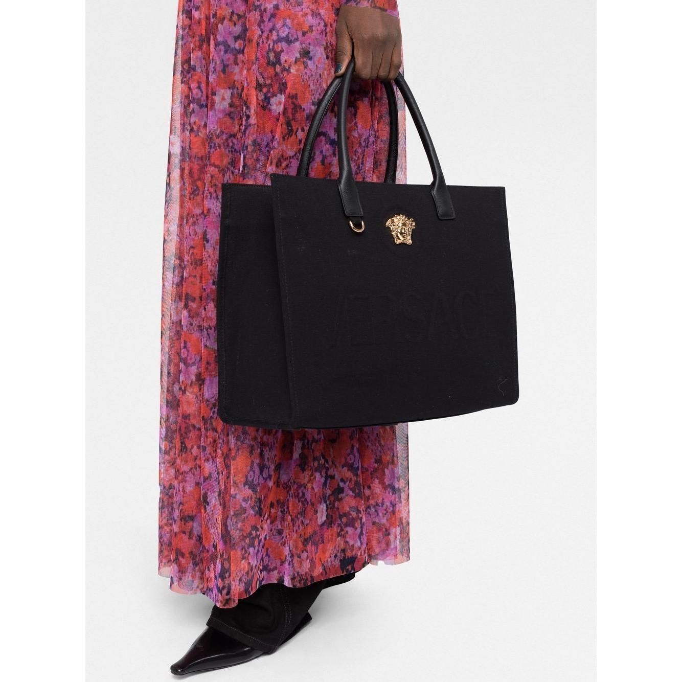 Versace large La Medusa tote bag Shopper Versace White Smoke