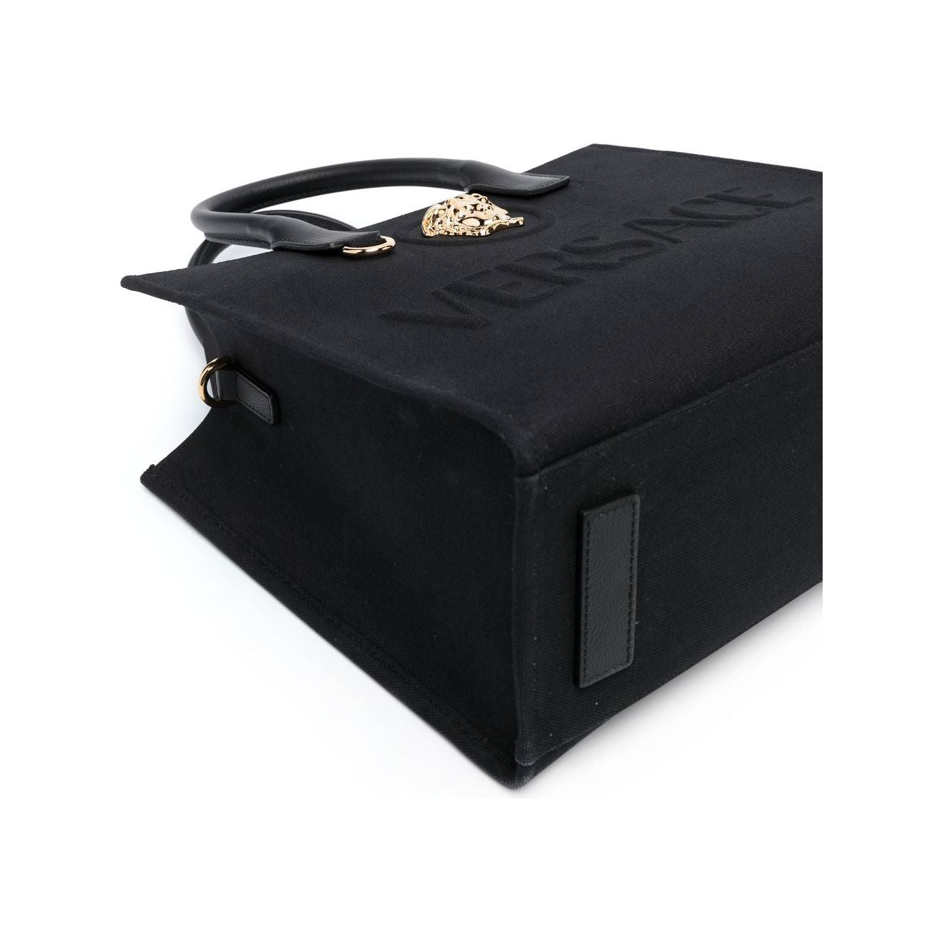 Versace small La Medusa canvas handbag Shopper Versace Dark Slate Gray