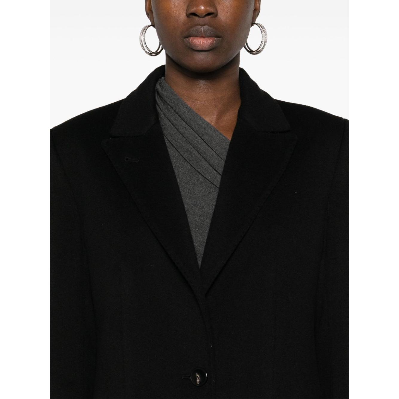 Alberto Biani Coats Black Jackets Alberto Biani White Smoke