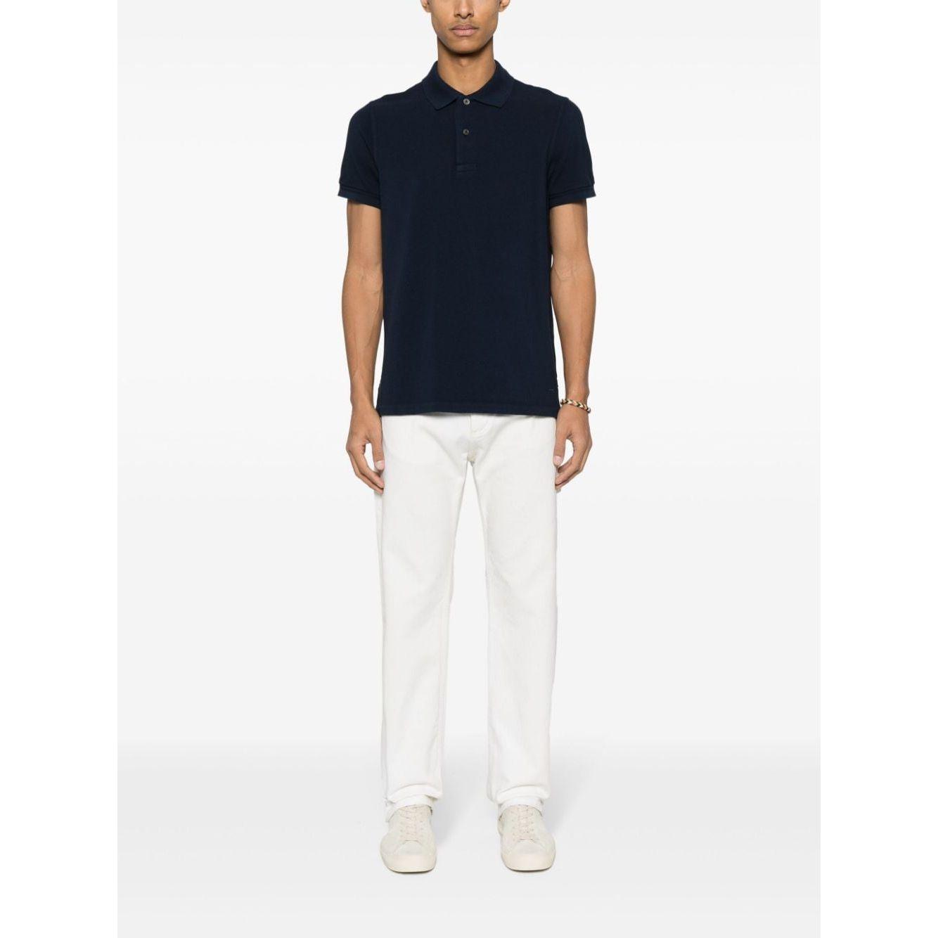 Tom Ford T-shirts and Polos Blue Topwear Tom Ford White Smoke
