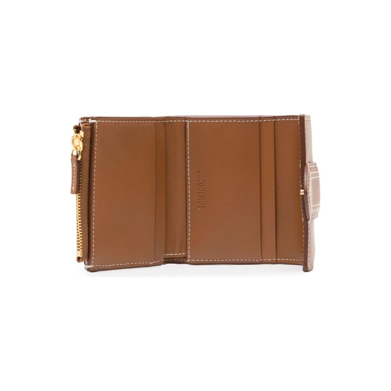 JACQUEMUS Wallets Leather Brown Wallets JACQUEMUS Sienna